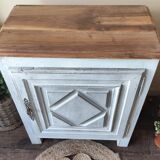 Confiturier en chêne et noyer