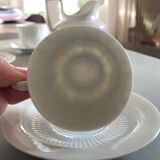 Fine white porcelain coffee service