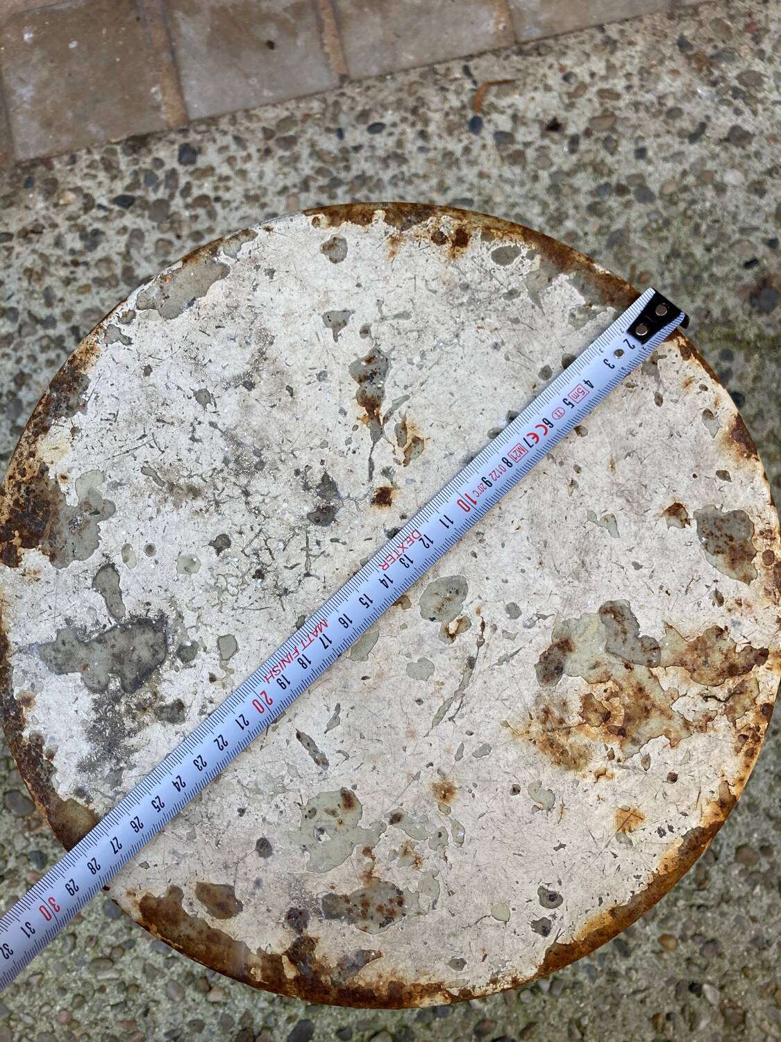 Industrial metal stool