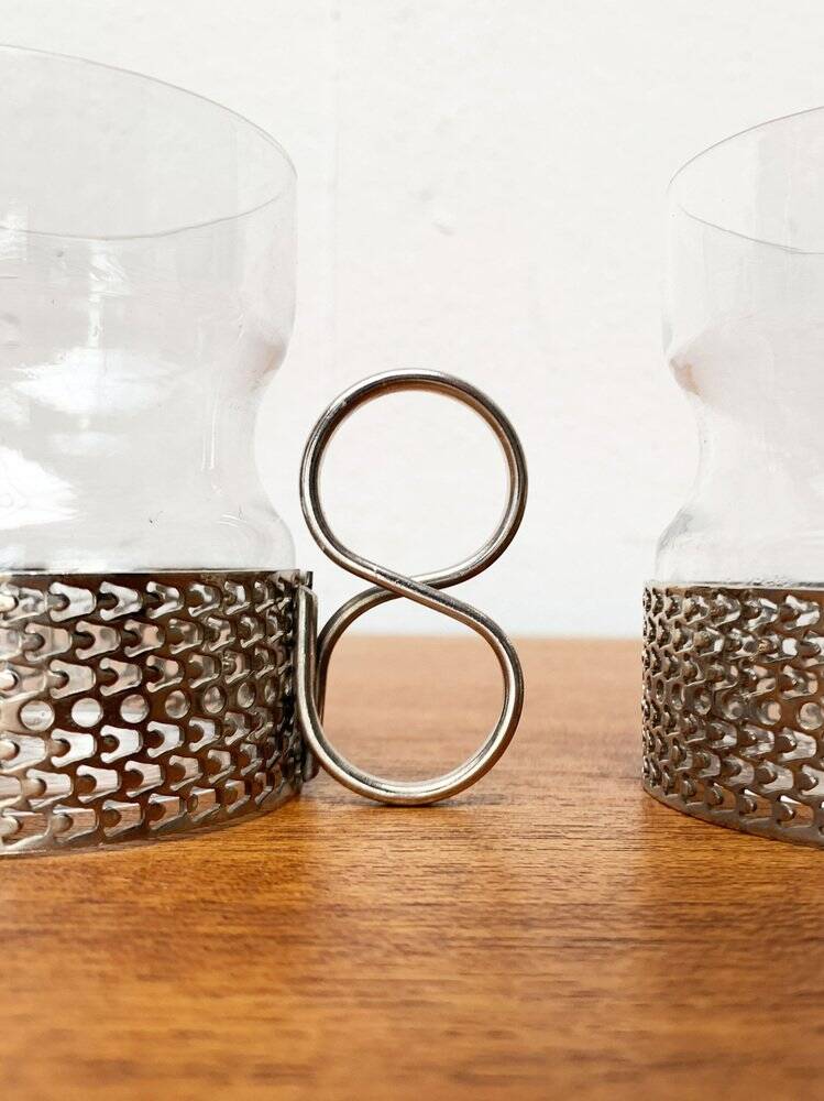 Mid-century Finnish Tsaikka tea glass by Timo Sarpaneva for Iittala.