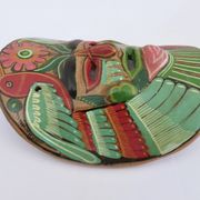 Mexican terracotta mask, Mexican folk art, 1970s