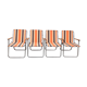4 vintage camping armchairs