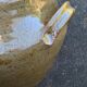 Bowl of varnished sandstone