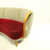 Danish Banana Sofa By N.A. Jørgensen Møbelfabrik, 1950s
