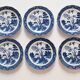 Set of 6 English porcelain dessert plates