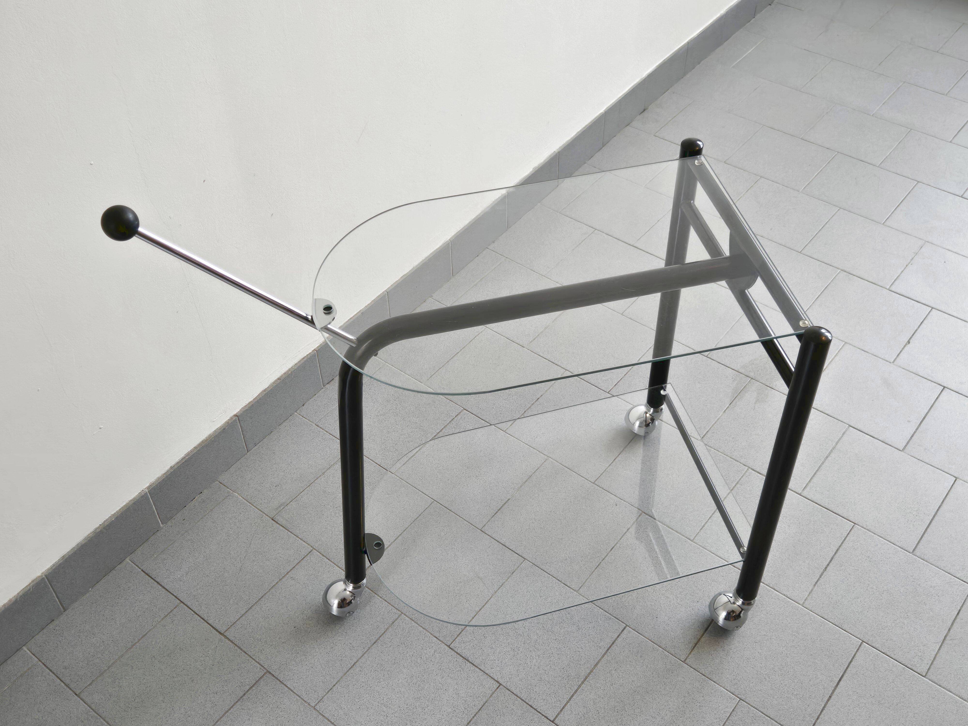 Vintage 1980s rolling trolley