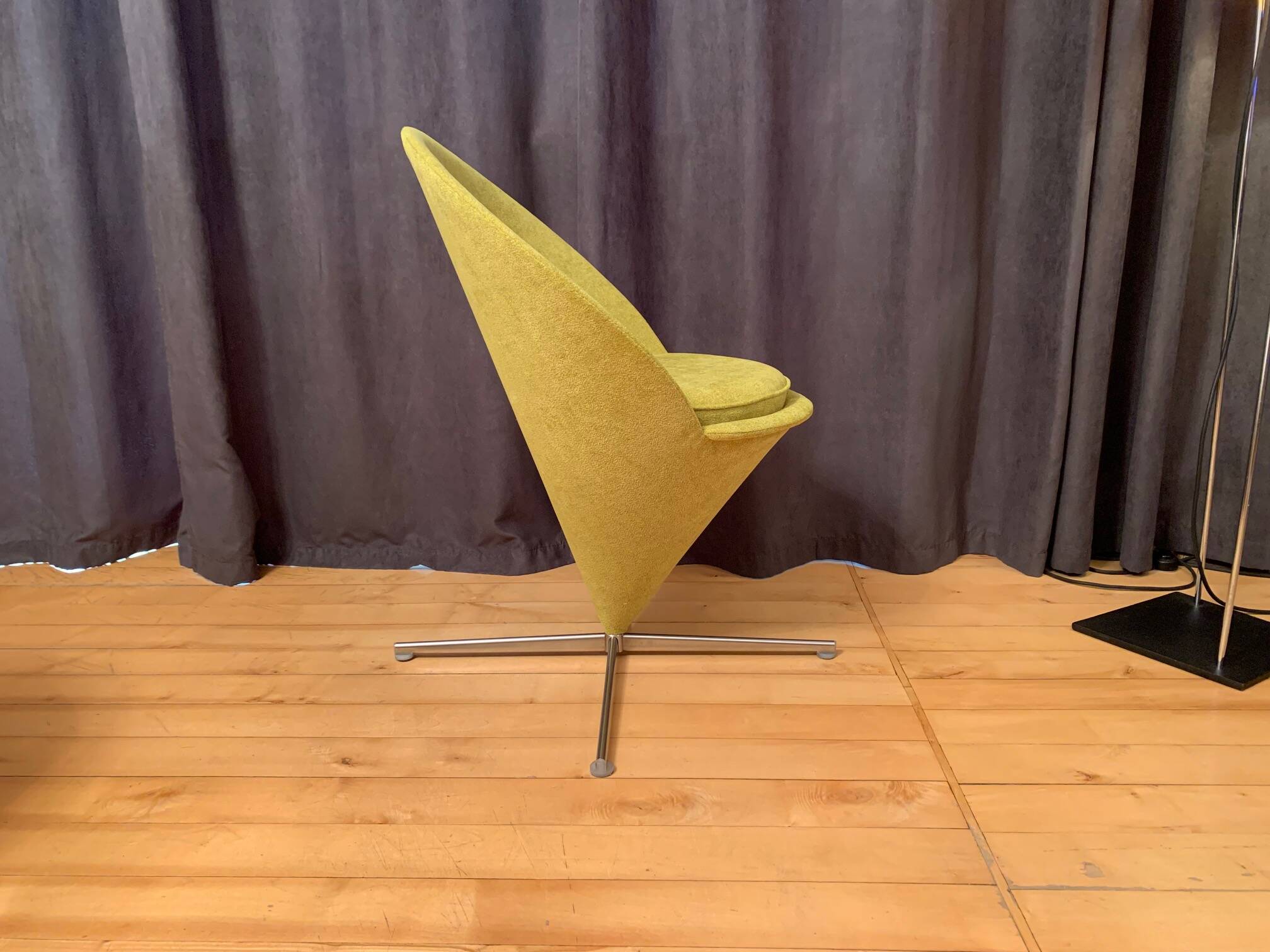 Cone chair, model K1, designed by Verner Panton, Plus-Linje, Denmark, 1950s