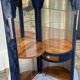 Dressing table covered with faux fur moumoutte, distributed by Roche Bobois 1970s
