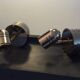 Pair of deknudt sconces in brass and chrome from the 70s