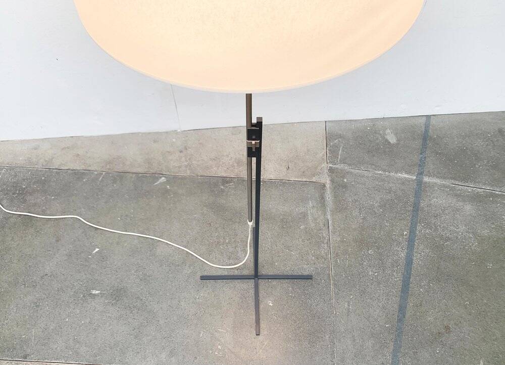 Mid-century German minimalist floor lamp by Kaiser Idell / Kaiser Leuchten, 1960s.