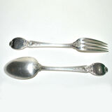 Table cutlery 19th regency style by Christofle