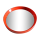Vintage orange round wall mirror 60 70