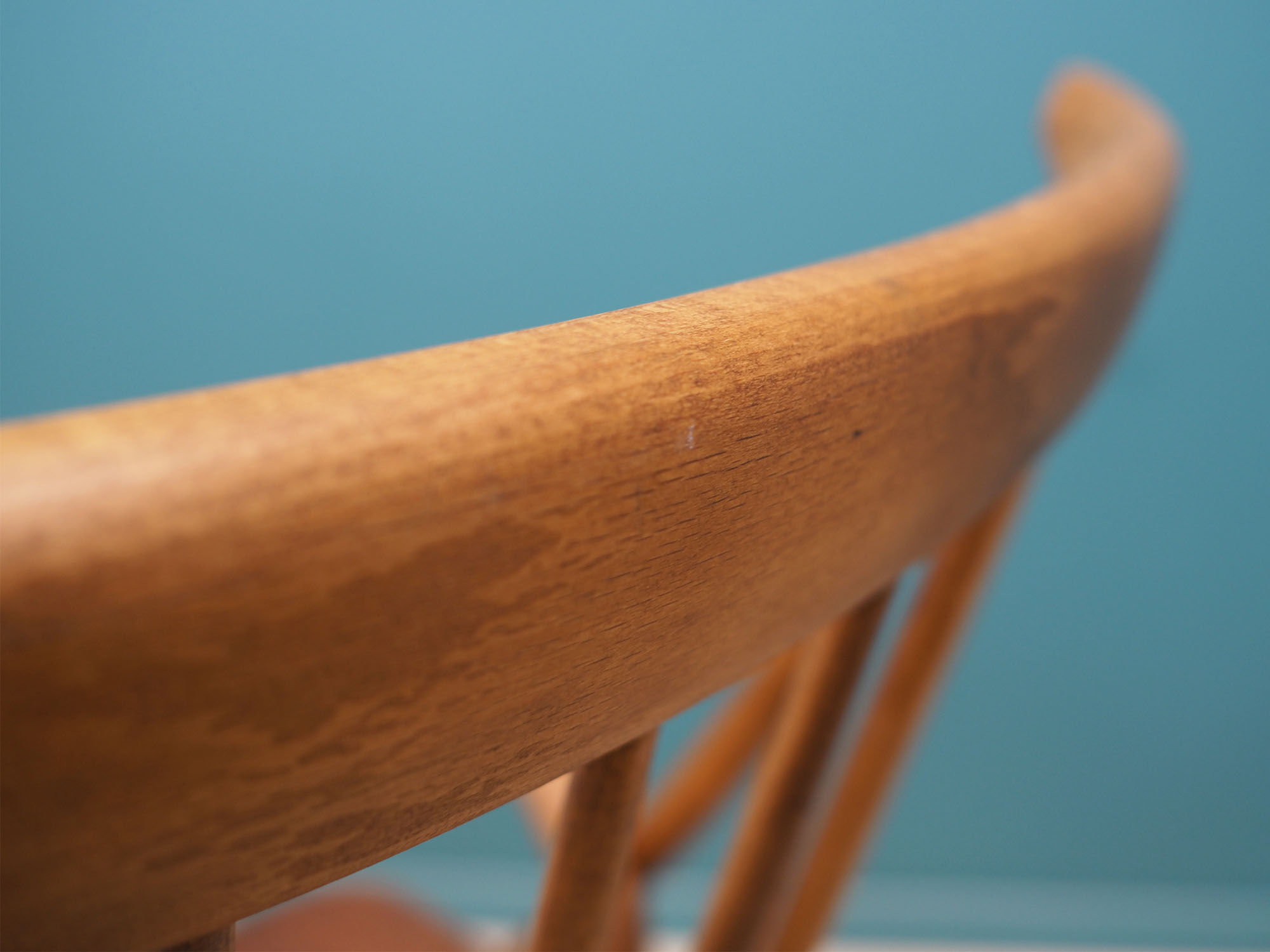 Chaise danoise en hêtre par  Illum Wikkelsø pour Niels Eilersen, années 1960