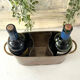 Sheffield style champagne bucket multiple bottles silver plated