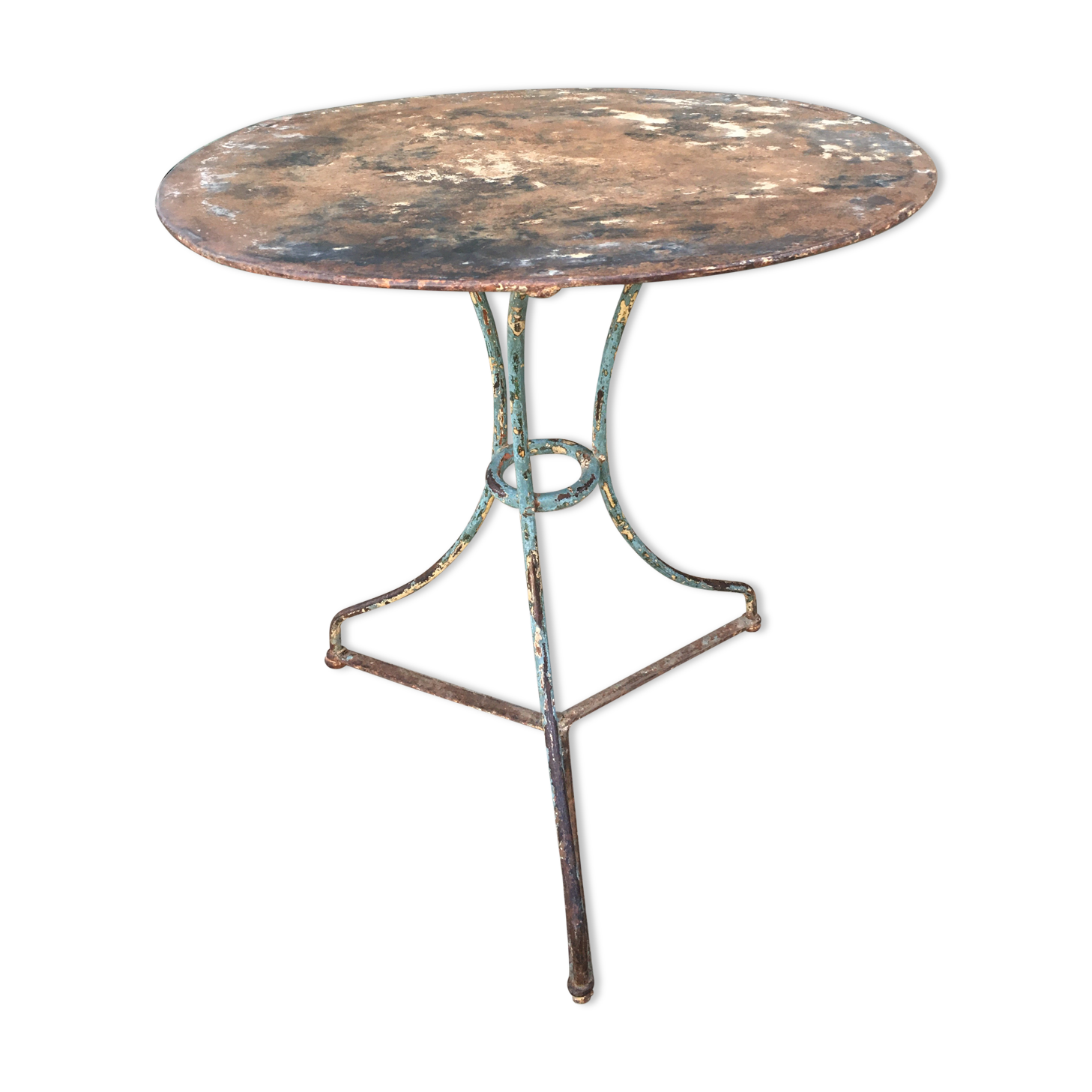Wrought iron garden table 19th