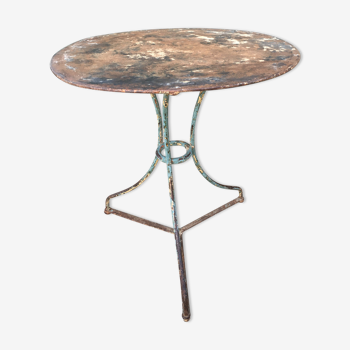 Wrought iron garden table 19th