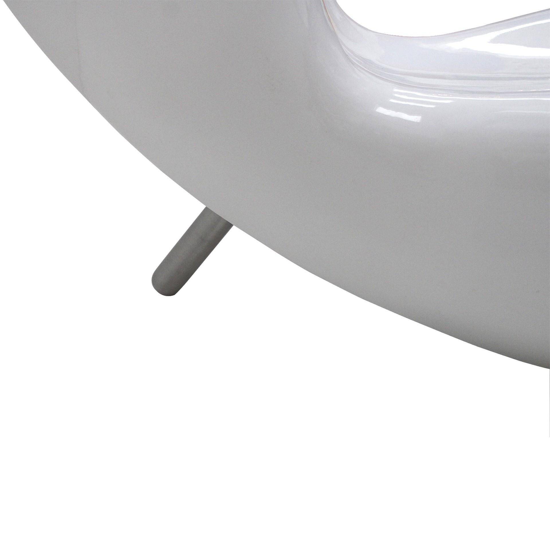 Modern White Felt Chair Designed By Marc Newson, Italy 90s