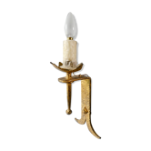 Gold metal flare wall lamp Ferro Art 60/70s