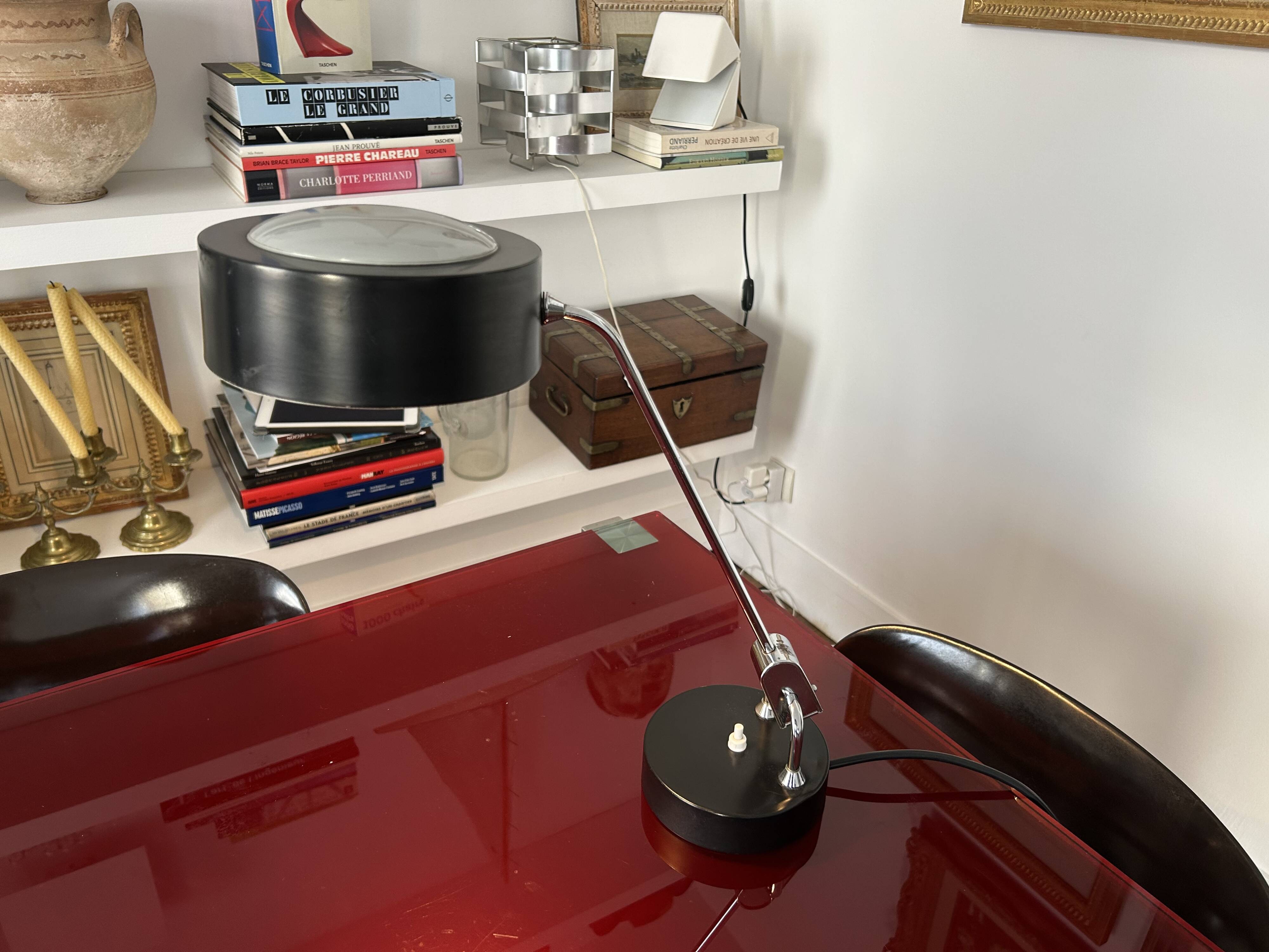 Rare JUMO desk lamp – Model ZF2 by Charlotte Perriand