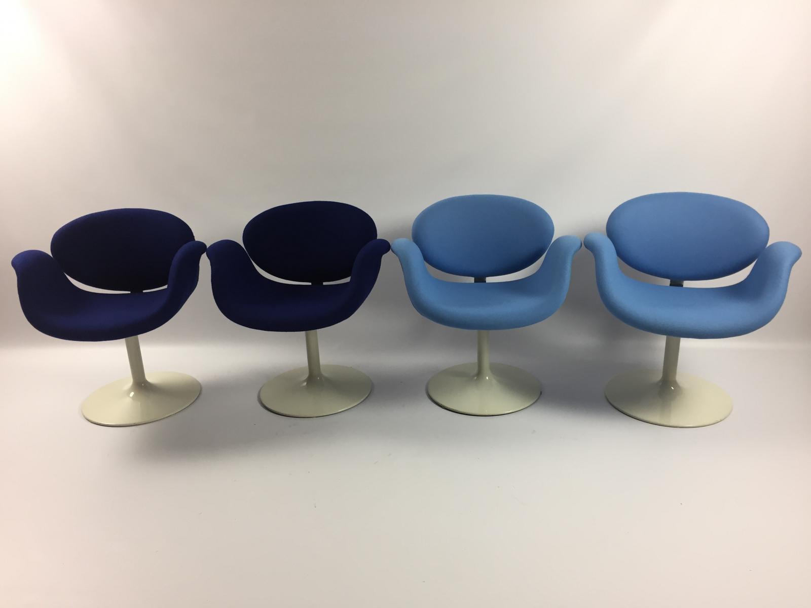 Chair Tulip blue by Pierre Paulin for Artifort 1960