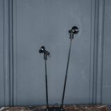 Lampe halogène Luxo Sciopticon deux tiges noires