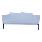 2-seater white leather sofa Starck / Cassina