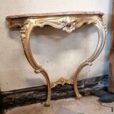 Gilded wooden console