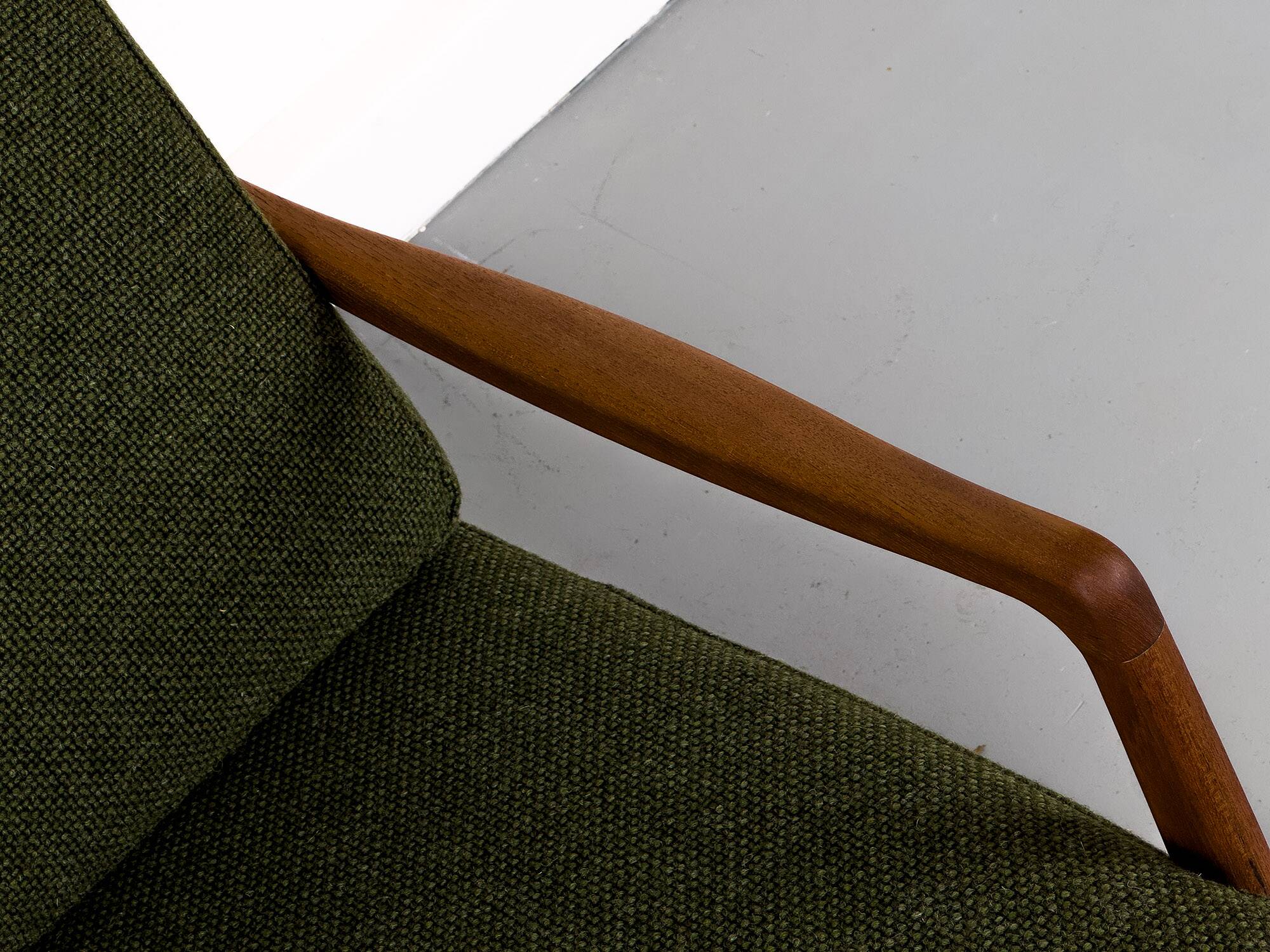 Danish Teak Rocking Chair by Ole Wanscher for France & Son, 1960s