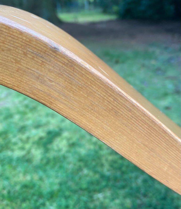 fauteuil en hêtre stratifié scandinave vers les années 1960