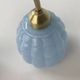 Old gooseneck wall lamp in vintage clichy glass