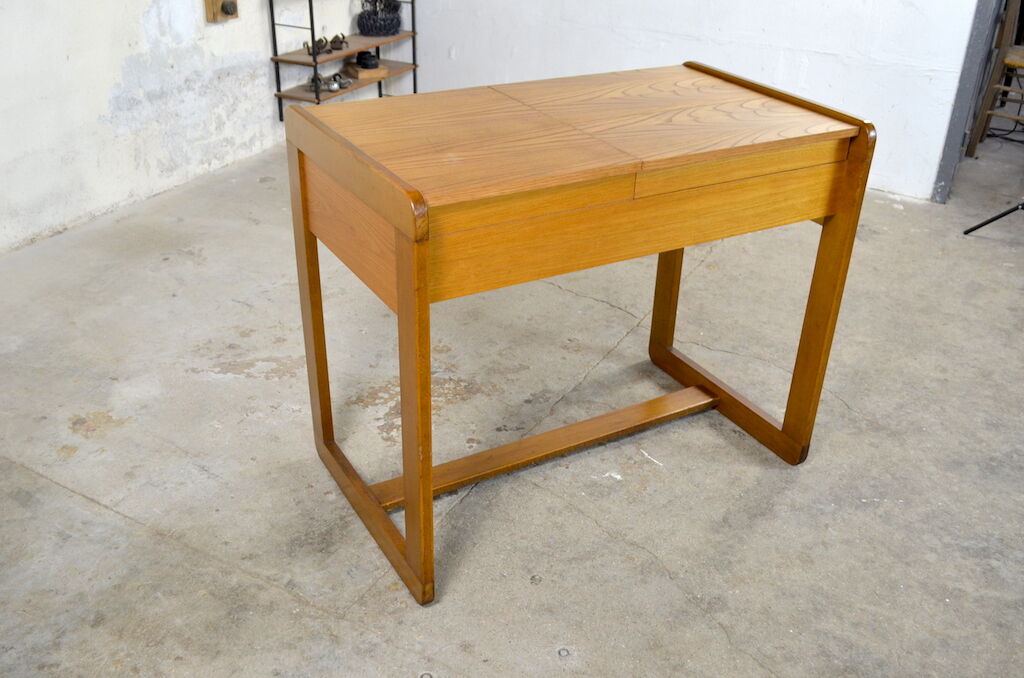 Vintage yann blond wooden desk 1960 / 1970