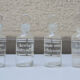 6 old glass chemist bottles