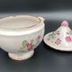 Soupiere faience of east Luneville with decor floral catches xix eme