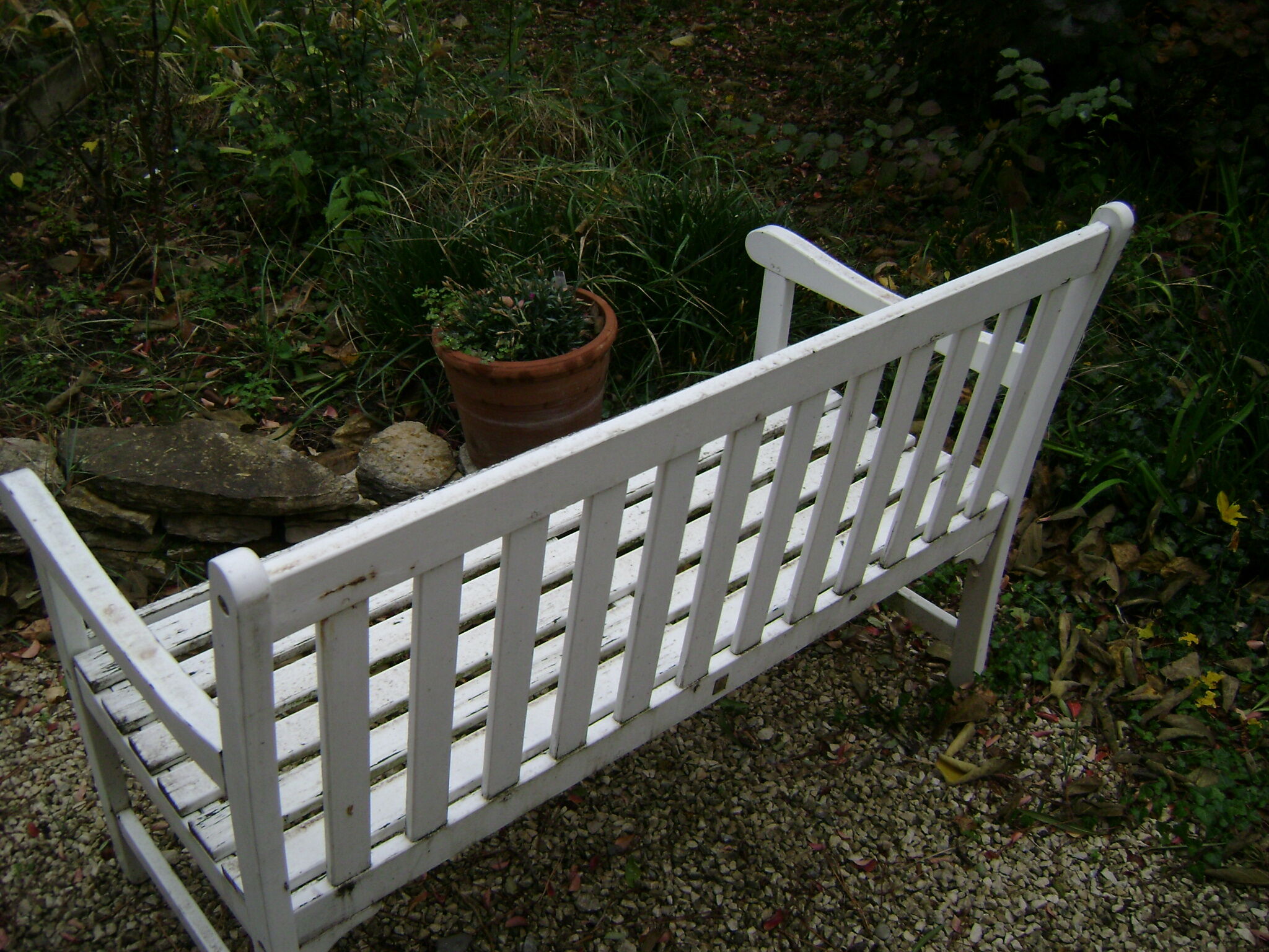 Wooden bench