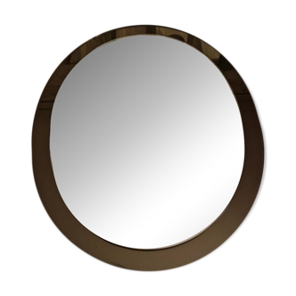Two-Tone Oval Mirror by Antonio Lupi attributed to Cristal Luxor, 1960s