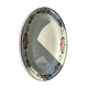 Oval dish with floral decoration