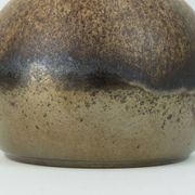 1970s vase steuler-keramik model 308/20 shades of brown and metallic glaze
