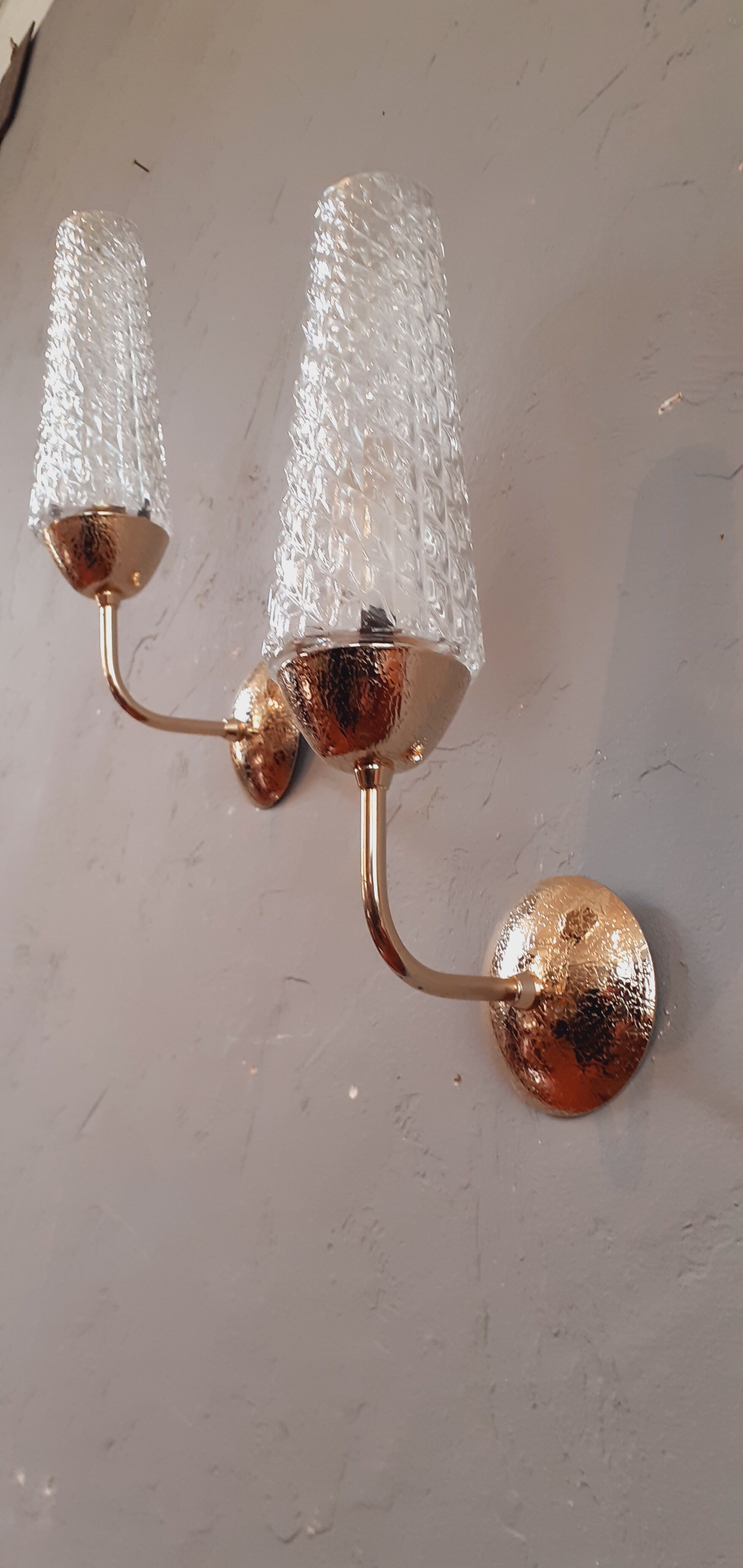 Pair of wall lamps year 60 vintage