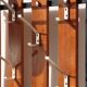 Vintage entryway coat rack – Cabinet with hooks, mirror and storage