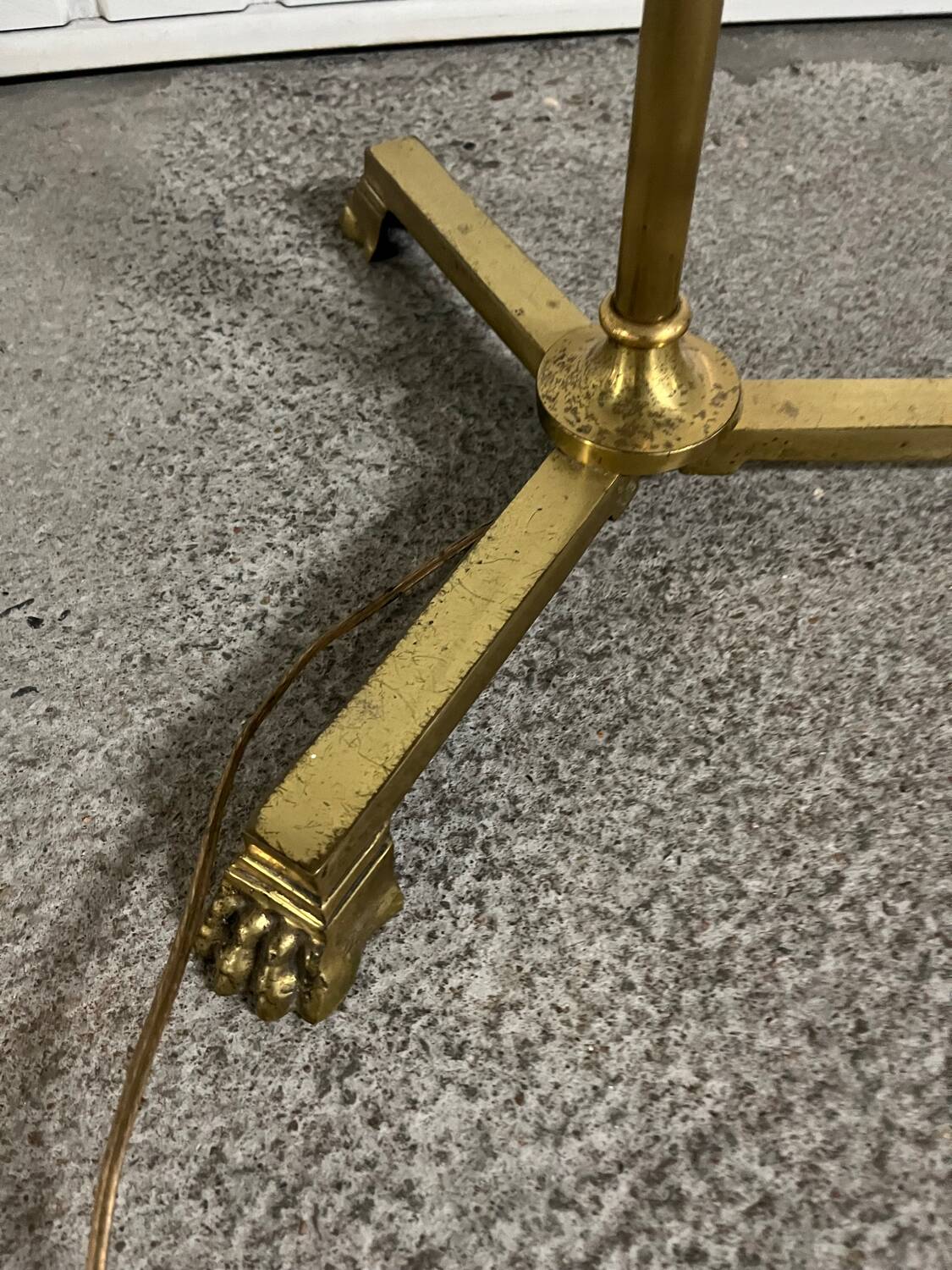 Brass floor lamp