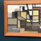 Original Swedish Oil on Canvas – “Abstract Composition” – Signed – Dated 1959 – Vintage & Framed – 77 × 35 cm