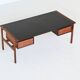 Arne Vodder desk in rosewood and leather Sibast Denmark 1960
