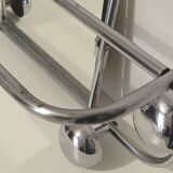 Vintage chrome wall coat rack
