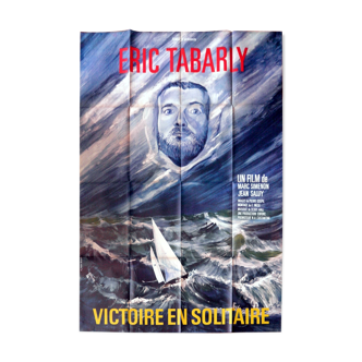 Affiche cinéma originale "Victoire en solitaire" Tabarly