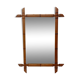 Bamboo-shaped wooden mirror 54X41