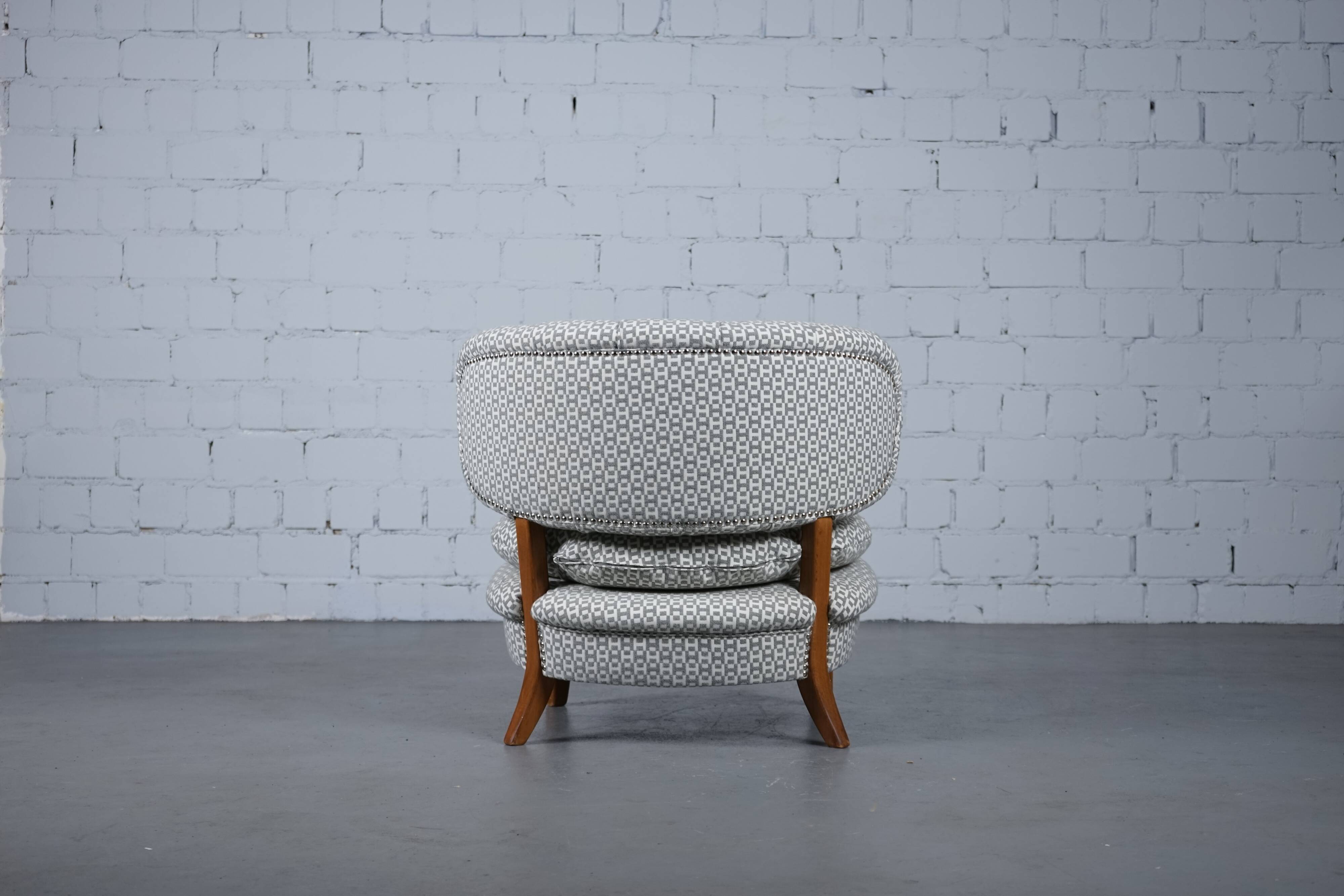 Hermès Upholstered Lounge Chair by Otto Schulz for Boet