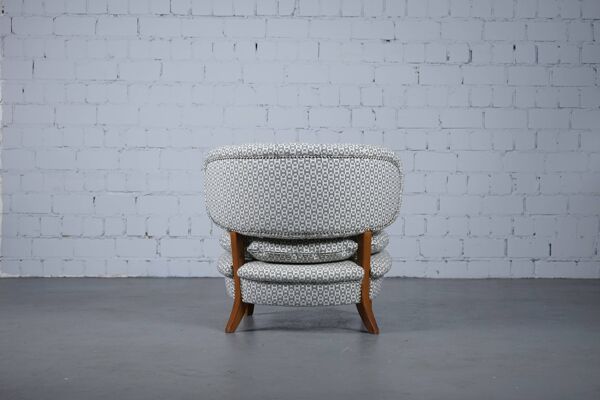 Fauteuil rembourré Hermès par Otto Schulz pour Boet
