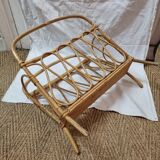 Porte revues rotin de 1970