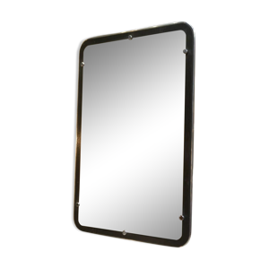 miroir métal et bois
