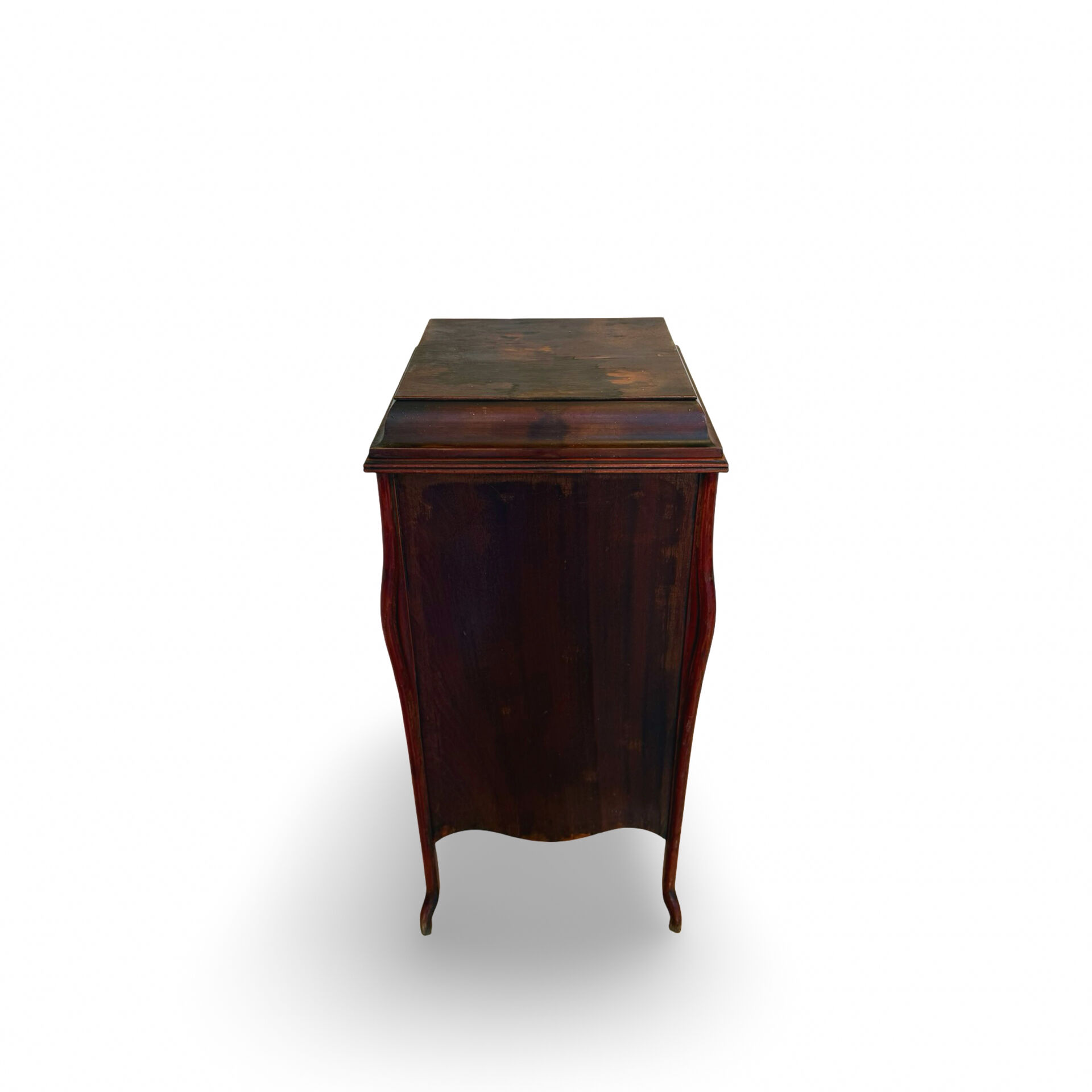 Italian floor-model upright phonograph cabinet, 1900s